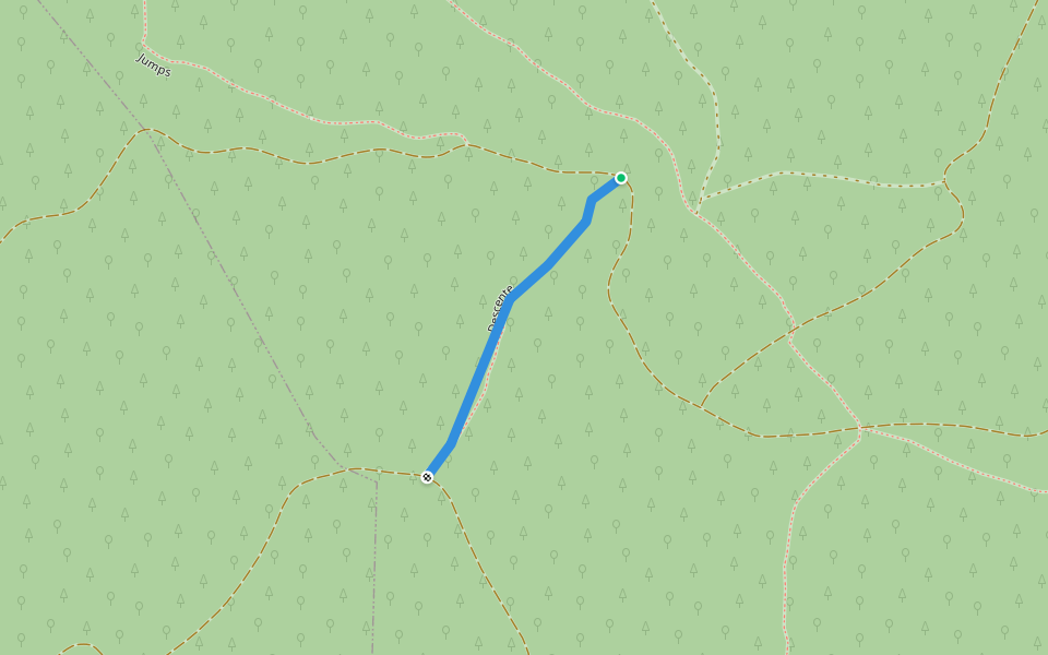 Descente walking route map in Arzier-Le Muids