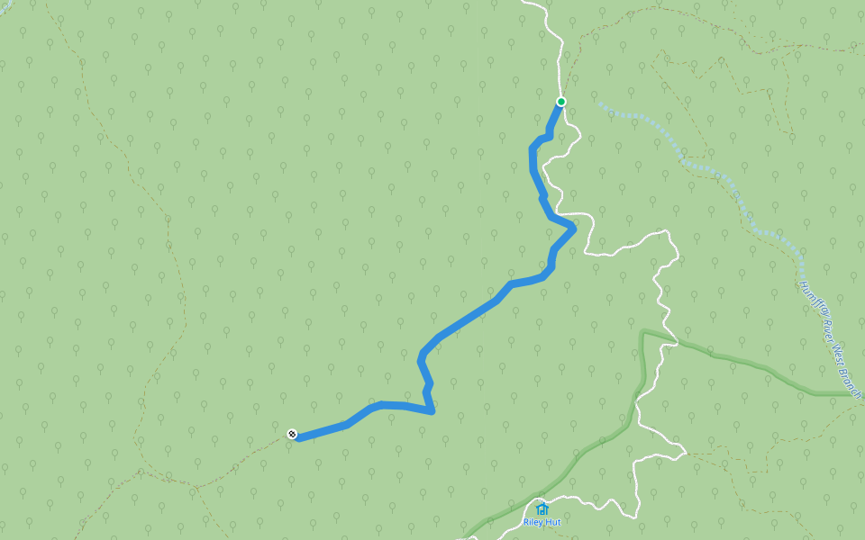 Selwyn Track walking route map in Abbeyard