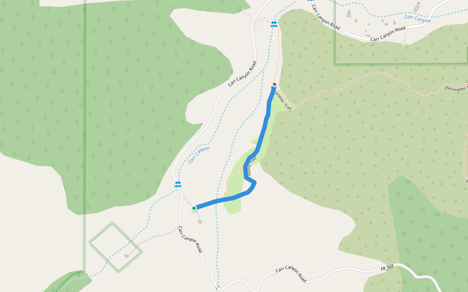 Ruins Trail walking route map in Hereford