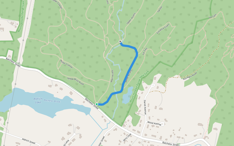 Better Access walking route map in Granby