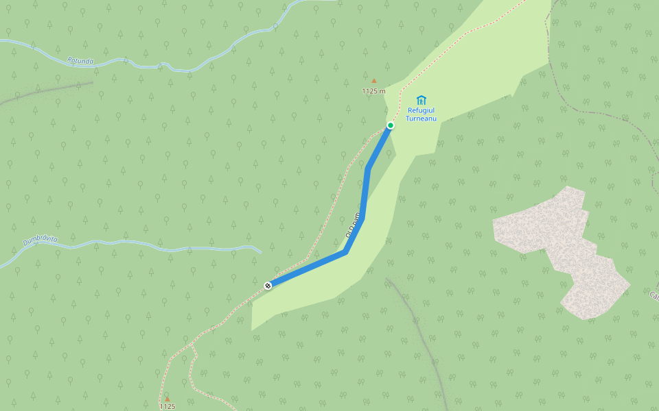 OLD path walking route map in Brezoi