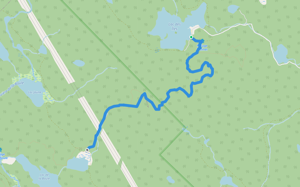 Sentier National - Sentier des Perces-Brumes walking route map in Sainte-Émélie-de-l'Énergie