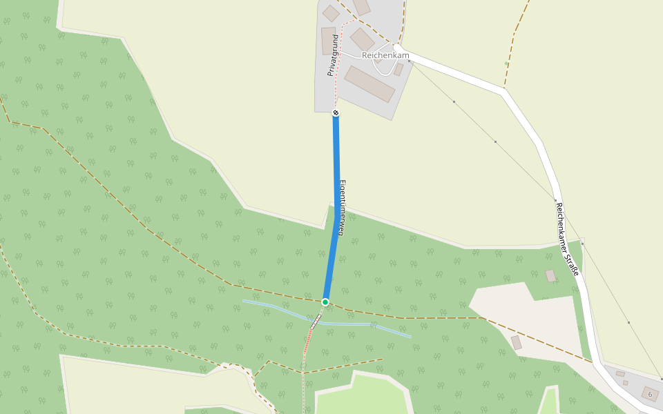Eigentümerweg walking route map in Münsing