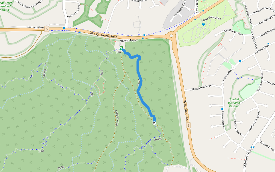 Hovea walking route map in Tewantin