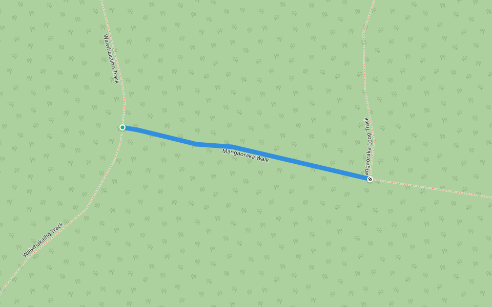 Mangaoraka Walk walking route map in Inglewood