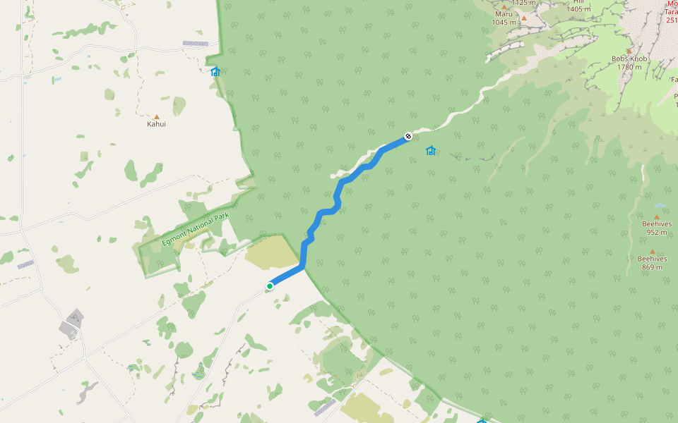 Ihaia Track walking route map in Ōpunake