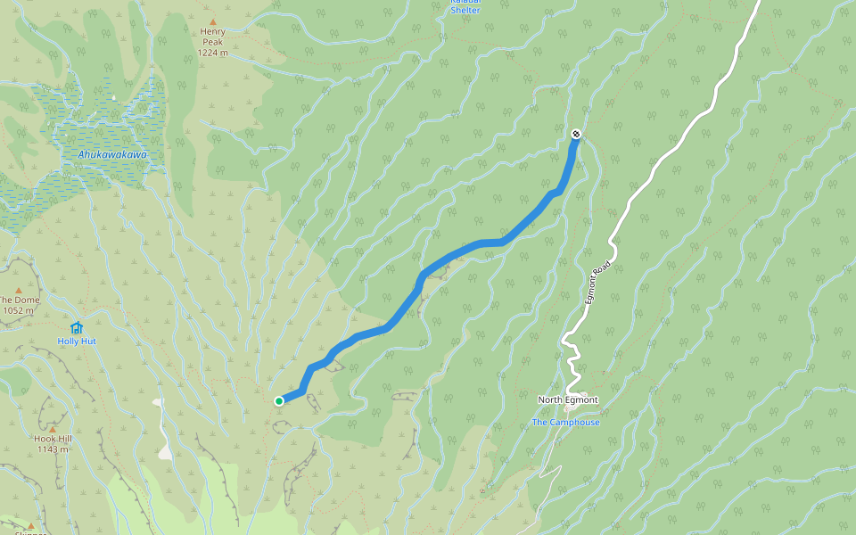 Kokowai Track walking route map in Inglewood