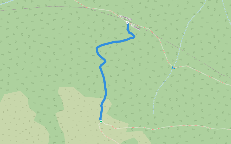 Cupo DH walking route map in Quadreggiana