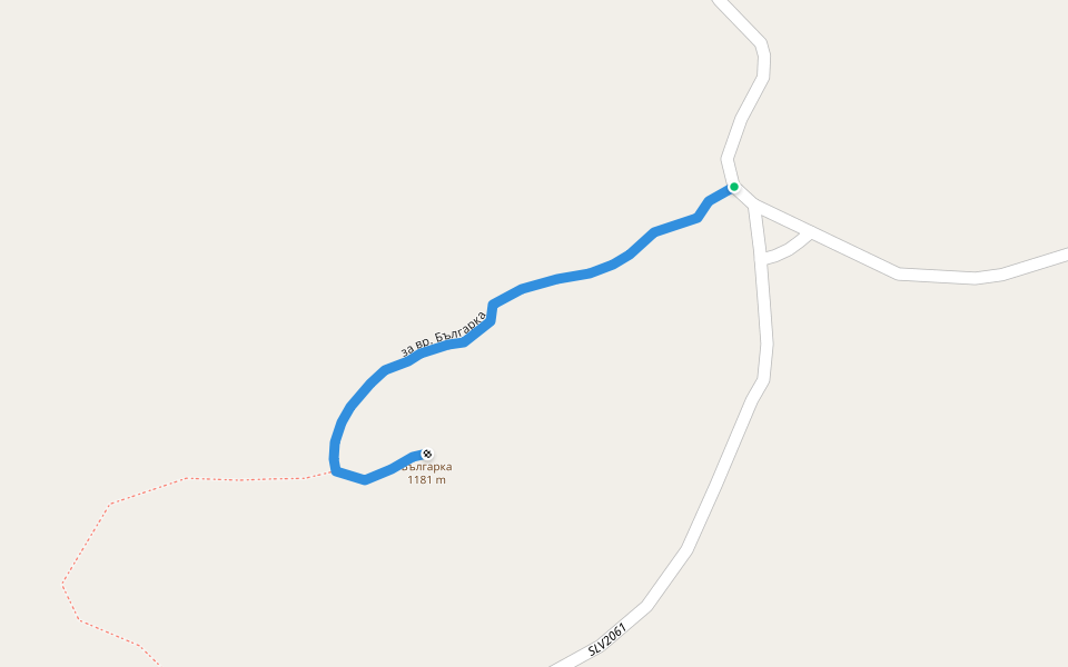 за вр. Българка walking route map in Kipilovo