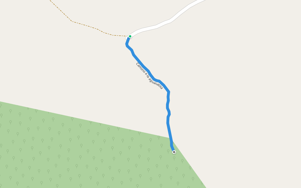 Camino a la aguacatita walking route map in San Luis Soyatlán