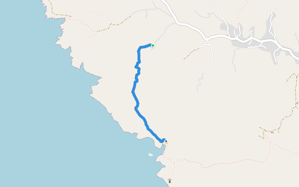 LV walking route map in Ano Meria