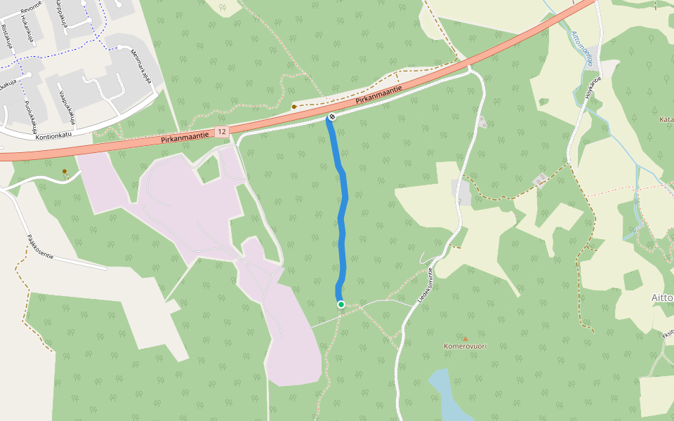 Tasapainoharjoitus walking route map in Sastamala