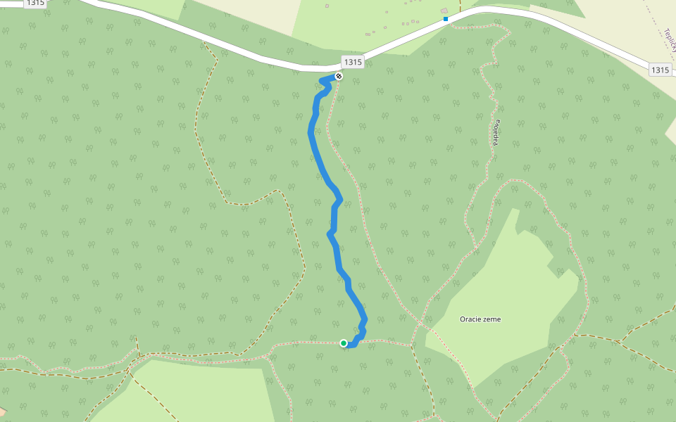 Singletrail-JAROK walking route map in Hlohovec