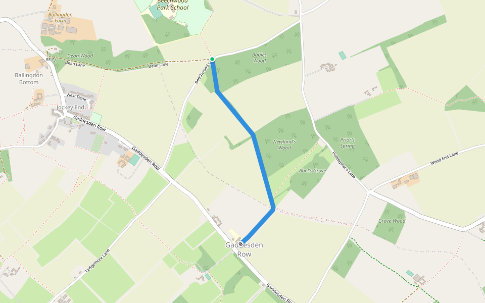 Restricted Byway Walking And Running Trail Gaddesden Row, England Pacer