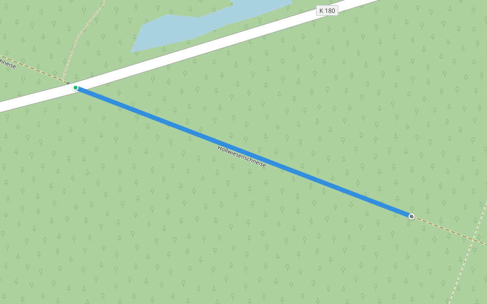 Höllwiesenschneise walking route map in Eppertshausen