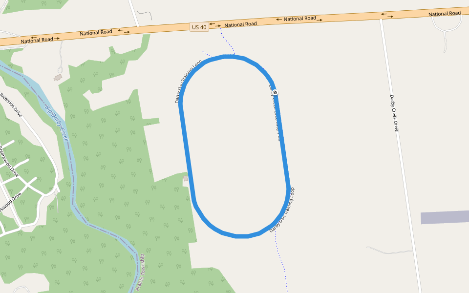 Darby Dan Training Loop walking route map in Galloway