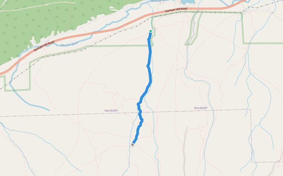 Amphibrach walking route map in Randolph