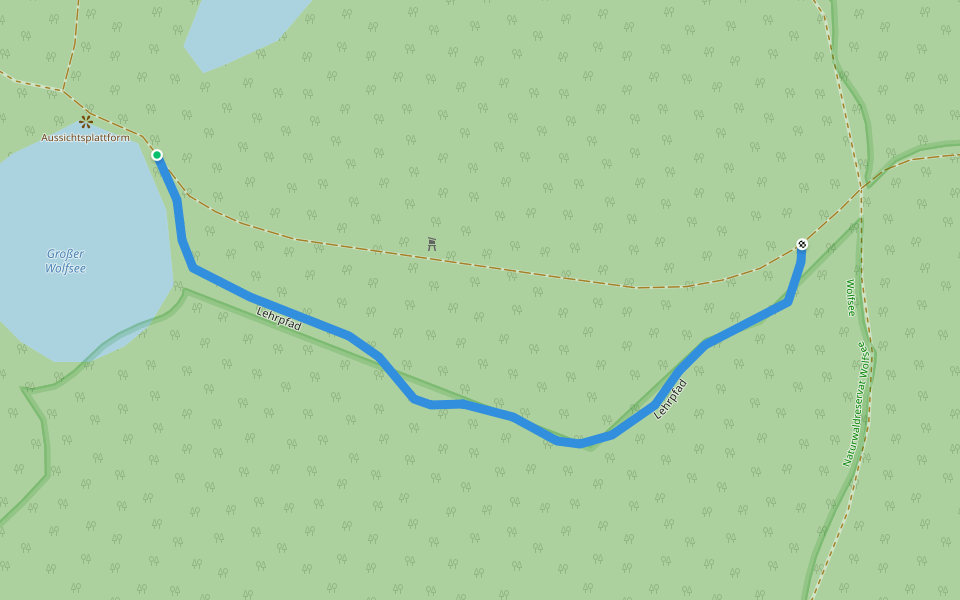 Lehrpfad walking route map in Iphofen