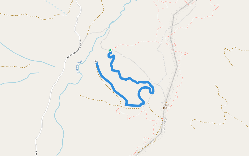 Danny Boy walking route map in Coos Bay