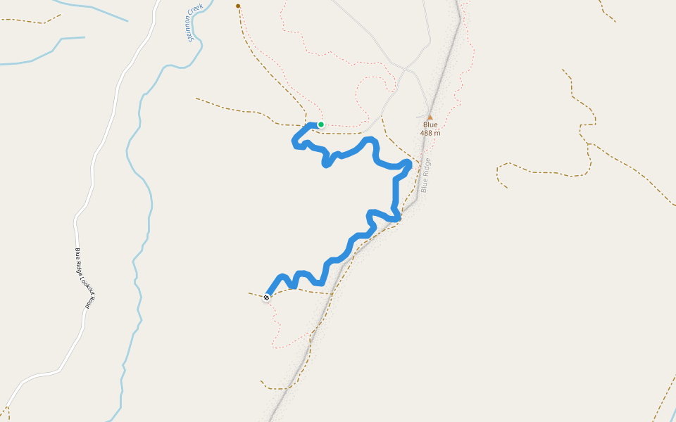Miller's Madness walking route map in Coos Bay