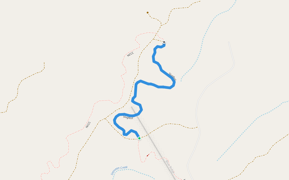 Slugfest walking route map in Coos Bay
