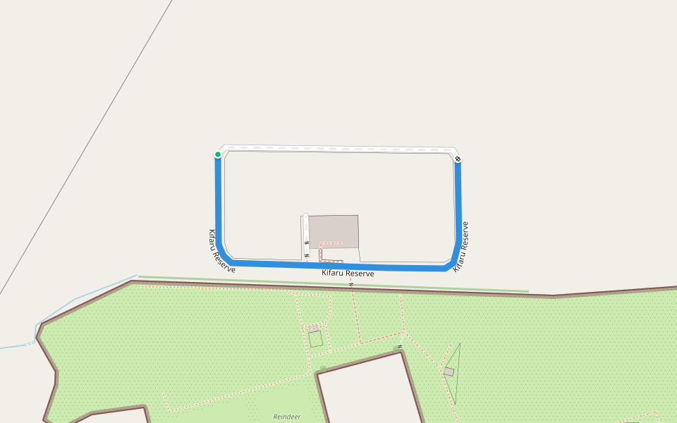 Kifaru Reserve walking route map in Thomas Chapel