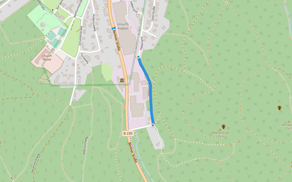 Haberland walking route map in Lübbecke