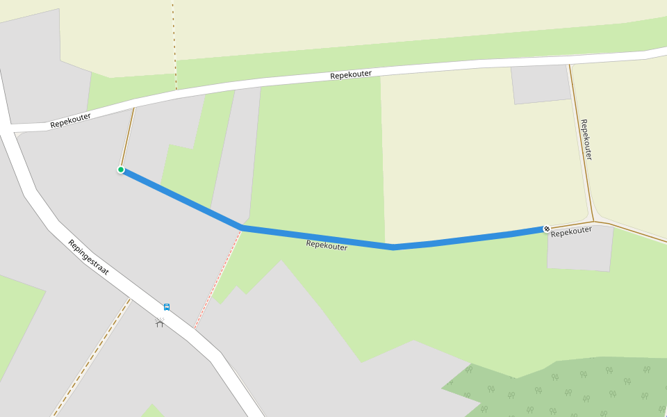 Repekouter walking route map in Galmaarden