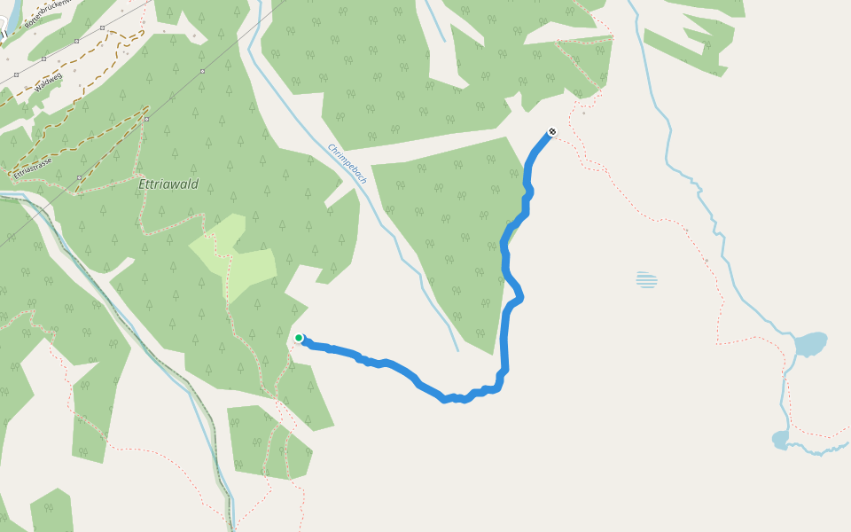 Weg nicht begehen walking route map in Goms