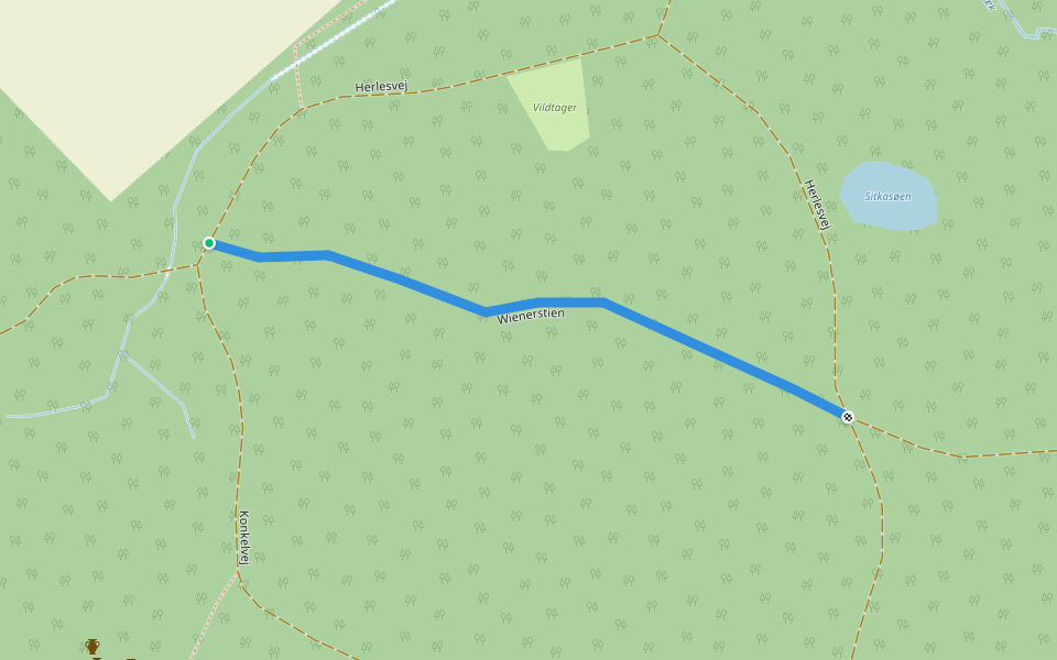 Wienerstien walking route map in Gråsten