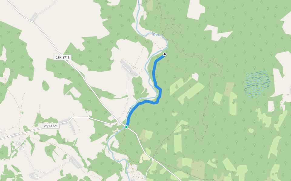 Тропа для квадроцикла walking route map in Pyatnitsa Plot