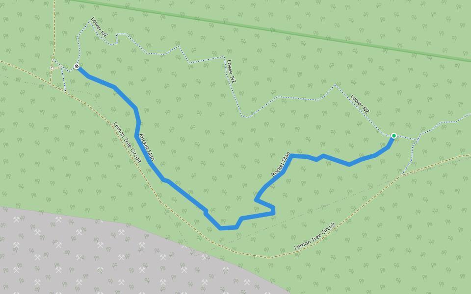 Rocket Man walking route map in Bli Bli