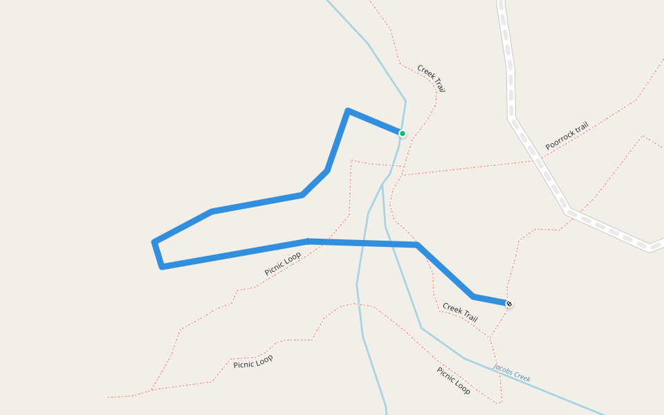 Picnic Loop walking route map in Mohawk