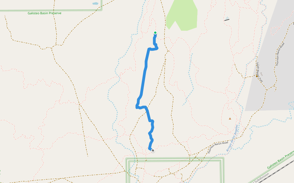 Mark's Reach walking route map in Lamy