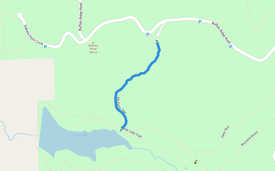 Elk Point Trail walking route map in Sioux City