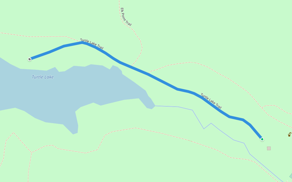 Turtle Lake Trail walking route map in Sioux City