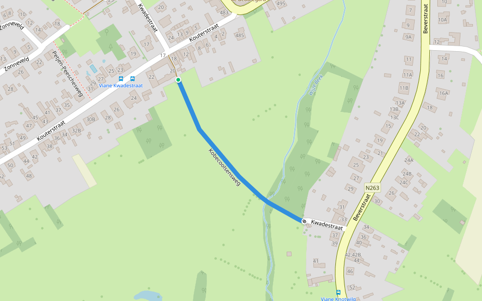 Kobecoolsensweg walking route map in Geraardsbergen