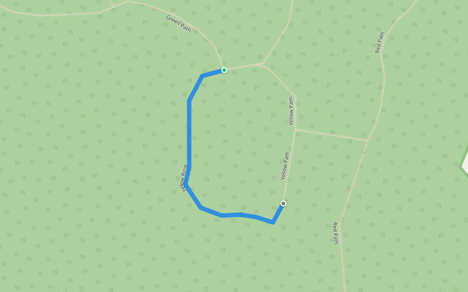 Yellow Ring walking route map in Mohegan Lake