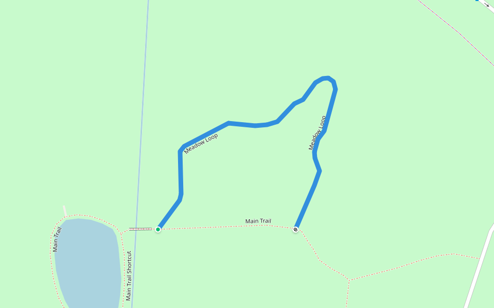 Meadow Loop walking route map in SELFRIDGE