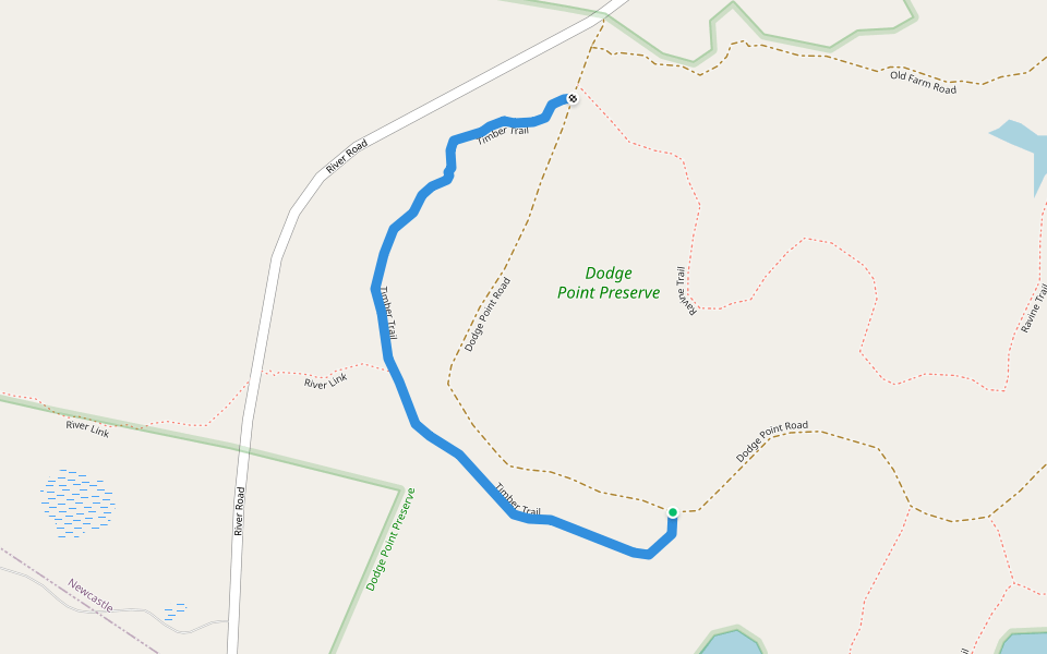 Timber Trail walking route map in Newcastle
