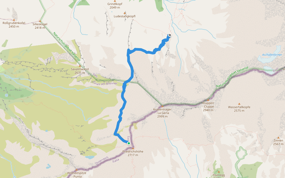 Geistbeckweg walking route map in Venn