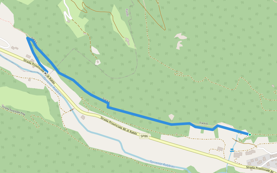 Track 6 walking route map in Malé