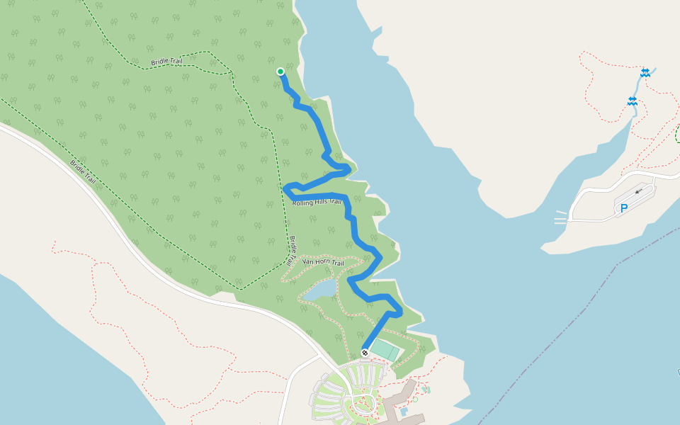 Rolling Hills Trail walking route map in Mount Sterling