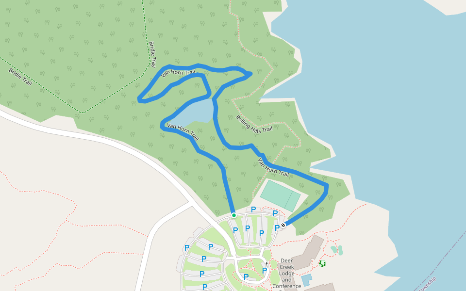 Van Horn Trail walking route map in Mount Sterling