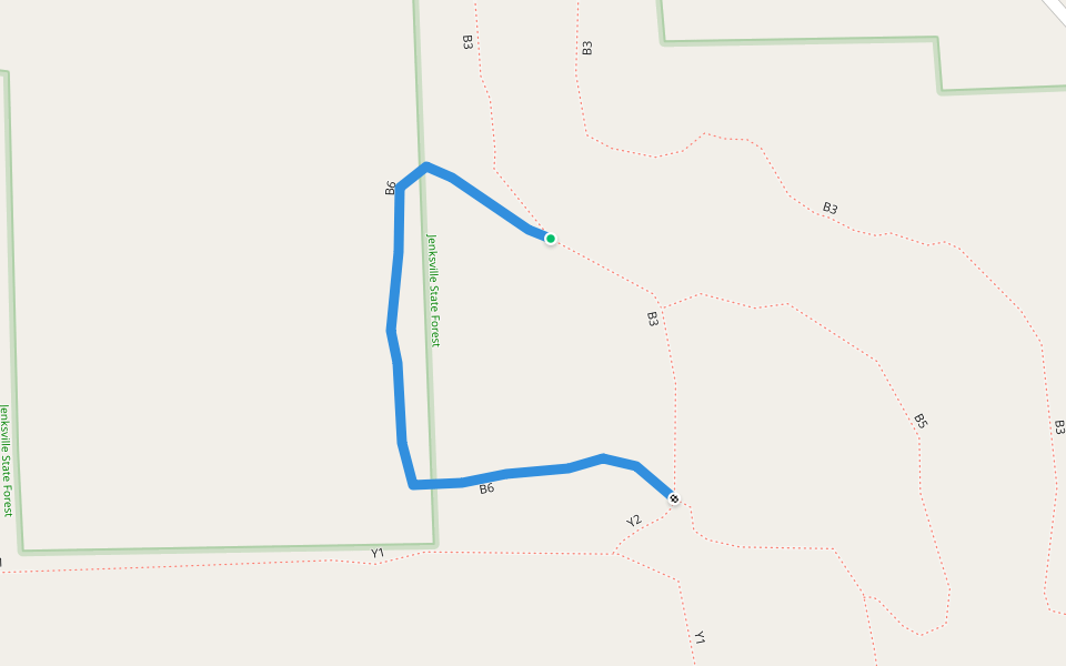 B6 walking route map in Berkshire