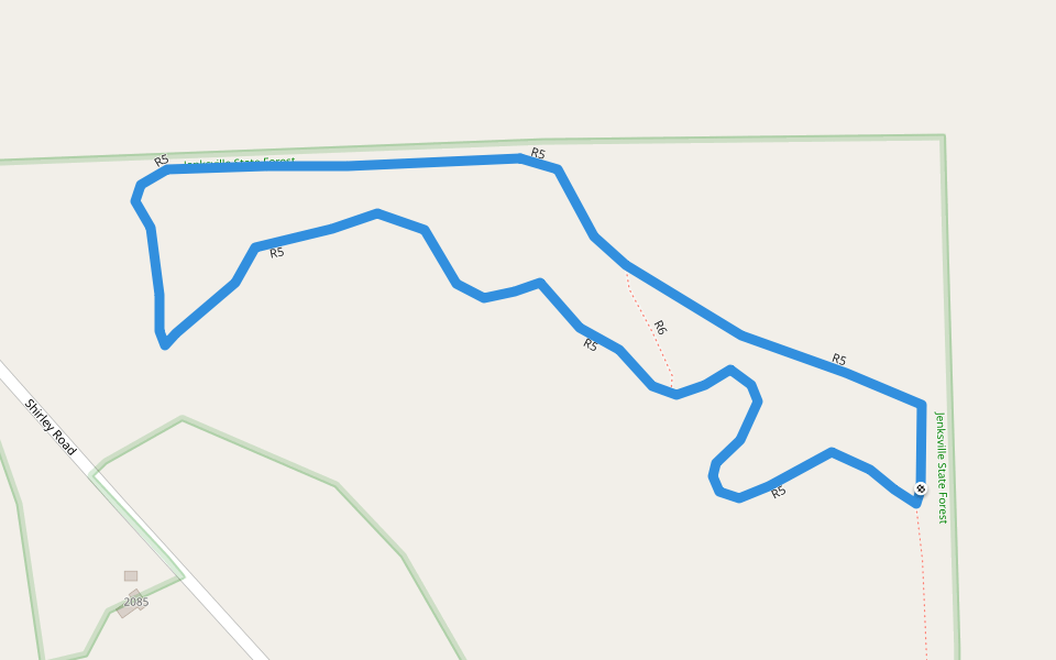 R5 walking route map in Berkshire