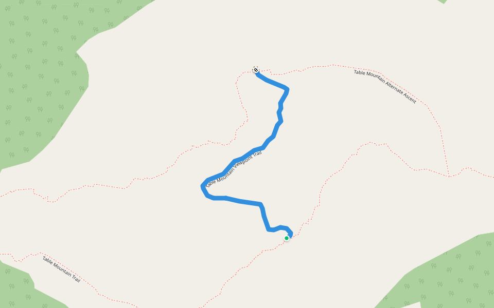 Table Mountain Viewpoint Trail walking route map in Bellevue