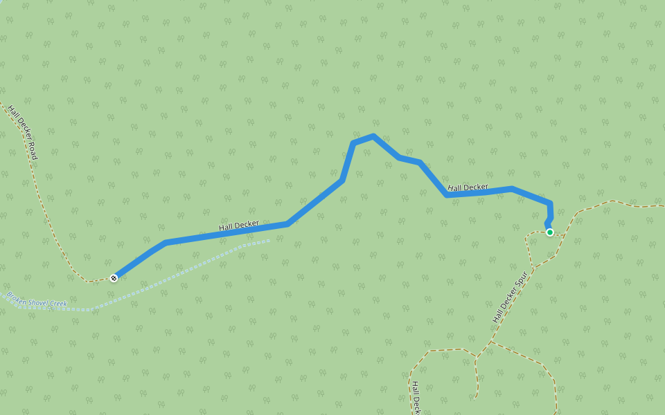 Hall Decker walking route map in Banning
