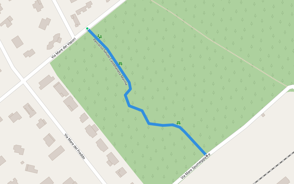 Percorso Salute Castellaneta Marina walking route map in Castellaneta Marina