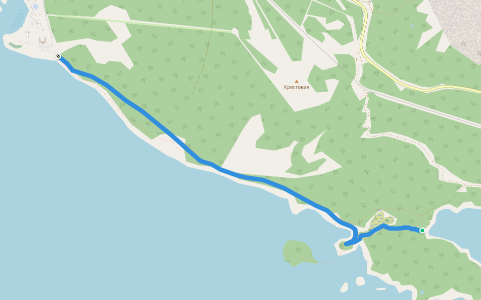 к Лабиринту walking route map in Kandalaksha